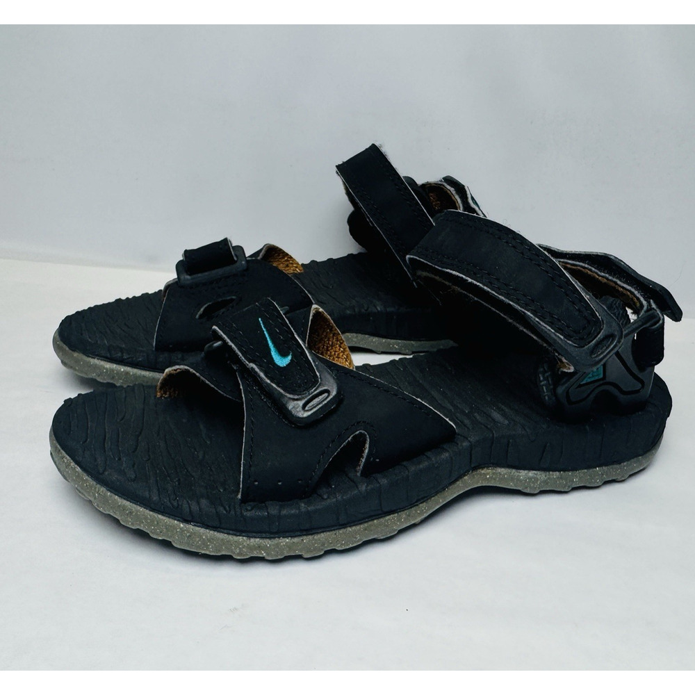 Nike Air Deschutz ACG Sandals Kids Size 3 Black Adjustable Strap Water Outdoor